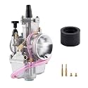 PWK Carburetor 24mm Carb with Carb Jets for 50cc-110cc 2T/4T Engine Motorcycle Dirt Pit Bike ATV Scooter Quad
