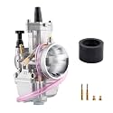 PWK Carburetor 32mm Carb with Carb Jets for 125cc-200cc 2T/4T Engine Motorcycle Dirt Pit Bike ATV Scooter Quad
