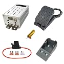 PWM 0-30s Soft Start/Soft Stop DC Motor Speed Controller with Variable Speed Padel Braking Resistor Gear Shifter Kit