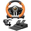 PXN V3 Pro Racing Steering Wheel and Pedals, 180° Steering Wheel with Pedal Board, Paddle Shifters and Vibration Feedback, Game Steering Wheel for PS4, Xbox One, PC, Xbox Series X|S, PS3, Switch -