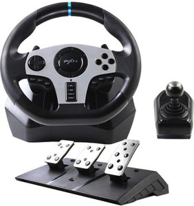 pxn v9 adjustable racing steering wheel with clutch and shifter  motion controller