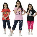 PY PINKYOU Kids Nightwear Girls Printed Cotton