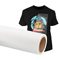 PYD Life DTF Transfer Film Roll 11.8" x 328ft Matte Double Sided for Sublimation PET Heat Transfer Pretreat Sheets,Direct to Film for T-Shirts Caps Hats Textile