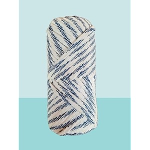 pyjama naada flat dori string with stick100 cottonpure cotton flat string for payjamalehengasariethnic dresses petticot amp salwar blue amp white 75 metersroll