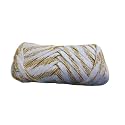 Pyjama Naada Flat Dori String with Stick,100% Cotton,Pure Cotton Flat String for Payjama,Lehenga,Sari,Ethnic Dresses, Petticot &amp; Salwar (Yellow &amp; White, 10 Meters/Roll)