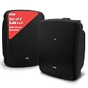 Pyle Waterproof &amp; Bluetooth Indoor /Outdoor Speaker System, Black, 5.25" 600 Watt