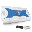 Pyle 6 Channel Marine Amplifier Receiver - Waterproof Wireless Bridgeable Audio Amp for Stereo Speaker with 2000 Watt Power Dual MOSFET Supply, GAIN Level, RCA Inputs and LED Indicator - PLMRA620