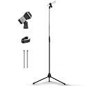 Pyle Microphone Stand, Adjustable Tripod Mic Stand 132-200cm, Gooseneck