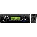 Pyle PLMR87WB 12V Marine Radio Head Unit Receiver, 4 x 40 Watt Power, Auxiliary, USB, RCA Connections, Digital LCD Display, EQ Audio Configuration, Universal Single DIN Design
