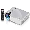 Pyle Portable Multimedia Home Theater Projector - Compact HD 1080p High Lumen LED w/USB, HDMI, 50” to 130” Inch Adjustable Screen in Your Mac or PC, Built-in Stereo Speaker and Remote Control - Pyle