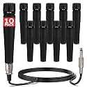 Pyle Professional Dynamic Microphone - 10-Unidirectional Handheld Moving Coil Mic with Built-in Pop Filter, 15 ft. XLR Audio Cable, Ideal for Stage, Karaoke &amp; Studio Performances