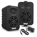 PyleUsa Bluetooth Indoor Outdoor Speakers Pair - 500 Watt Dual Waterproof 5.25” 2-Way Full Range Speaker System w/ 1/2” High Compliance Polymer Tweeter - Home, Boat,Deck, Patio, Poolside - PDWRBT56BK