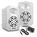 PyleUsa Bluetooth Indoor Outdoor Speakers Pair - 500 Watt Dual Waterproof 5.25” 2-Way Full Range Speaker System w/ 1/2” High Compliance Polymer Tweeter - Home, Boat,Deck, Patio, Poolside - PDWRBT56WT