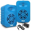 PyleUsa Bluetooth Indoor Outdoor Speakers Pair-500 Watt Dual Waterproof 5.25” 2-Way Full Range Speaker System w/ 1/2” High Compliance Polymer Tweeter-Home, Boat, Marine,Deck,Patio,Poolside PDWRBT56BL