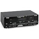 PyleUsa Dual Cassette Deck | Music Recording Device with RCA Cables | Removable Rack Mounting Hardware | CrO2 Tape Selector | Built-in 3 Digit Tape Counter - 110V/220V