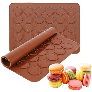 pyramid 30 cavity reusable silicone macaron baking matsnon stick silicon liner for bake pans amp rolling - macaroonpastrycookiebunbread making 1