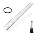 Pyramid Patio Heater Replacement,49.5"x 4" Quartz Glass Tube,Silicone Ring