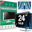 PYS [2-Pack] 24 Inch Computer Privacy Screen Filter for 16:9 Widescreen Monitor - Easy Removable Privacy Filter - Eye Protection Anti Glare Blue Light Shield