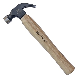 python nail claw hammer american wood handle 225 gms  11 280mm