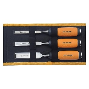python pro 3pcs wood chisel carving carpenter set 12mm 19mm 25mm