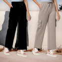 PYTHONSTYLE Women Cotton Blend Cargos