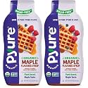 Pyure Organic Maple Flavored Syrup, Zero Sugar, 2 Net Carb, Gluten-Free, Plant-Based Maple Syrup for Vegan Keto Friendly Food, 14 Oz (Pack of 2)
