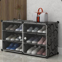 PYXBE 6-SHELF-2-DOOR Plastic Shoe Rack Multipurpose Storage