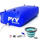 PYY Water Storage Bladder - 264 Gallon/ 1000L Foldable Portable Water Bladder Tank with Spigot - Large Water Bob Bathtub Emergency Water Bladders for Outdoor RV Car Camping,Overflow Kit-Blue