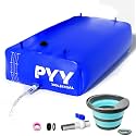PYY Water Storage Bladder - 87 Gallon/330L Foldable Portable Water Bladder Tank with Spigot - Large Water Bob Bathtub Emergency Water Bladders for Outdoor RV Car Camping,Overflow Kit Blue