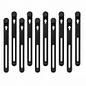 PZOZ Silicone Cable Ties 10 Pack, Reusable Cable Straps for Cord Management