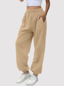 Q-Rious Relaxed Women Beige Trousers