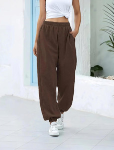 Q-Rious Relaxed Women Brown Trousers