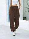 Q-Rious Relaxed Women Brown Trousers