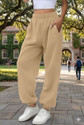 Q-Rious Solid Women Beige Track Pants