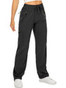 Q-Rious Solid Women Black Track Pants