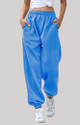 Q-Rious Solid Women Blue Track Pants