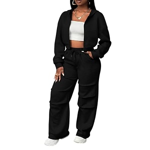 Q - RIOUS Womens Baggy Mid Waisted