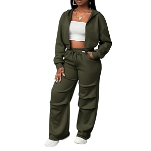 Q - RIOUS Womens Baggy Mid Waisted
