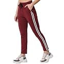 Q - RIOUS Women's Track Pant with Side Strip Detailing