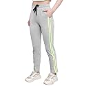 Q - RIOUS Women's Track Pant with Side Strip Detailing