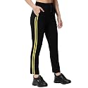 Q - RIOUS Women's Track Pant with Side Strip Detailing