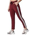 Q - RIOUS Women's Track Pant with Side Strip Detailing