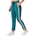 Q - RIOUS Women's Track Pant with Side Strip Detailing