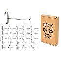 Q1 Beads SS Grid Wall/Mesh/Jali Hook Pack of 25 pcs. (6 inches)