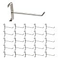 Q1 Beads SS Grid Wall/Mesh/Jali Hook Pack of 25 pcs.(4 inches)