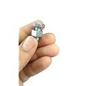 Q1 Beads Zinc plated 16 mm Nut Bolt For Storage Rack Hex Type(100 Pcs Bolt,100 Pcs Nut, M8-8mm thick)