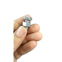 Q1 Beads Zinc Plated 16 mm Nut and Bolt for Storage Rack - Hex (25 Pcs Each, M8-8mm Thick)