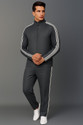 QABIRA Striped Men Track Suit
