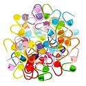 QALAM Kaari 100 Pcs Stitch Markers Set for Knitting & Crochet | Locking Plastic Stitch Markers with Box | Durable Needle Clips for Yarn, DIY Sewing, and Handmade Craft Projects