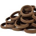 Qarwayoc No Damage Hair Ties for Women, Brown, Thick Hair, 2 In Dia, 50PCS